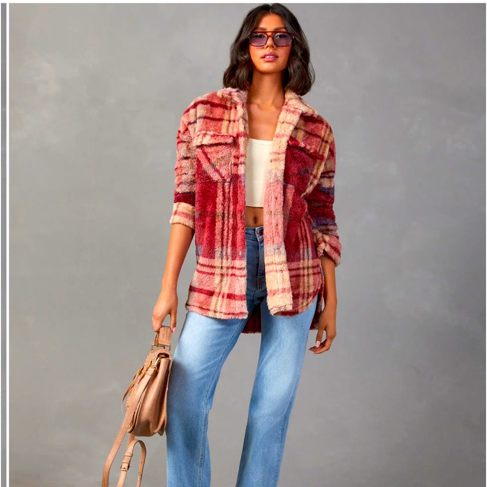 VICI Soft Plaid Jacket